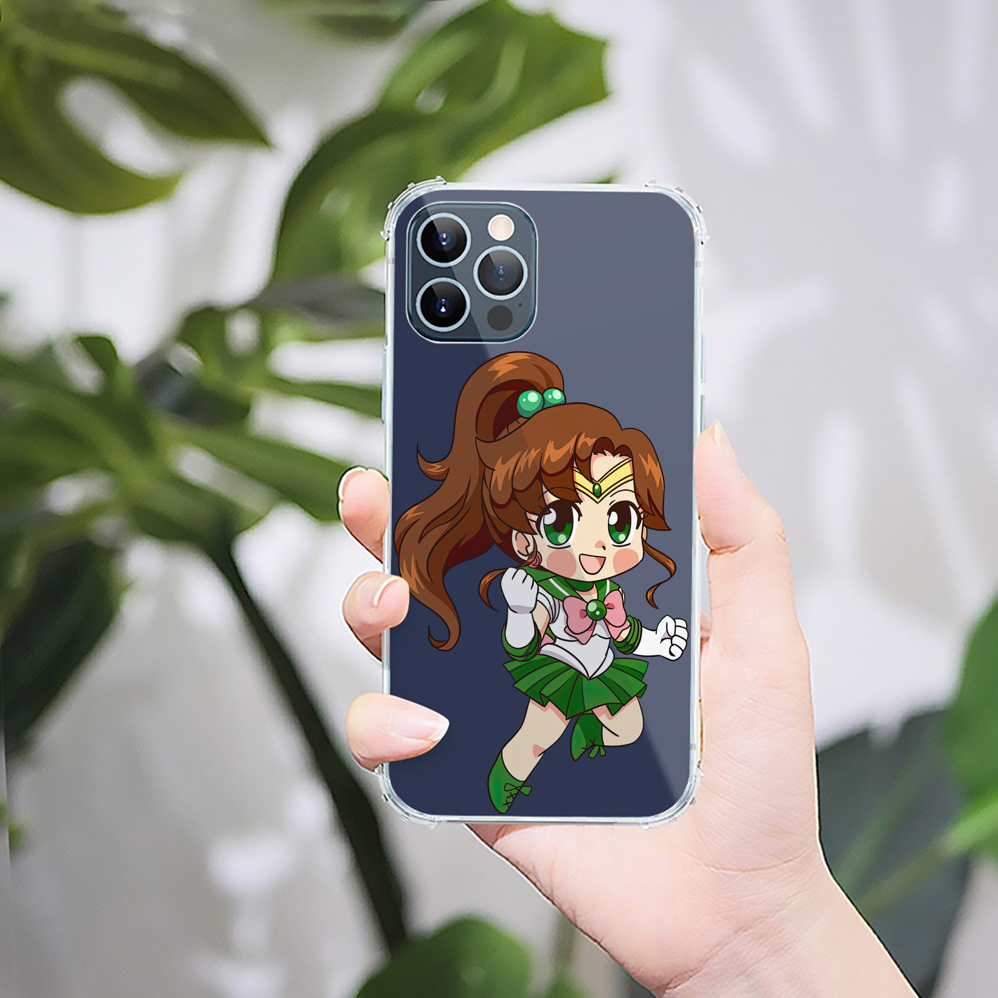 （画像用） 美少女戦士セーラームーン 木野 まこと きの まこと Sailor Moon Kino Makoto （セーラージュピター；Sailor Jupiter） 【iPhone 12シリーズ対応】透明スマホケース（クリアソフトケース）